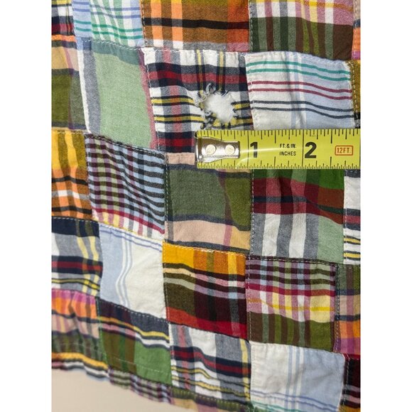 Crewcuts by J. Crew Girls' Patchwork Sleeveless 100% Cotton Dress Sz M 4-5 FLAW - Picture 15 of 15